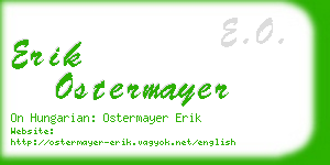 erik ostermayer business card